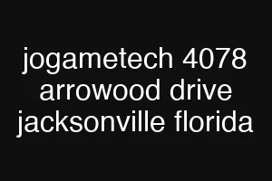 jogametech 4078 arrowood drive jacksonville florida